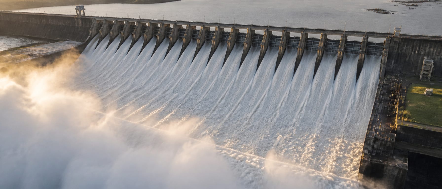 Itaipu Dam &mdash; Spillway in Full Flood